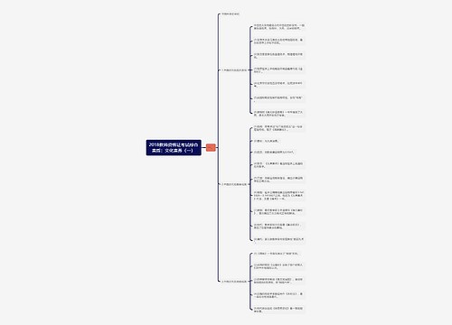 2018教师资格证考试综合素质：文化素养（一）