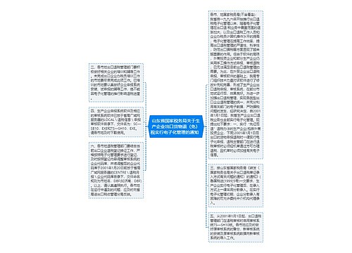 山东省国家税务局关于生产企业出口货物退（免）税实行电子化管理的通知  