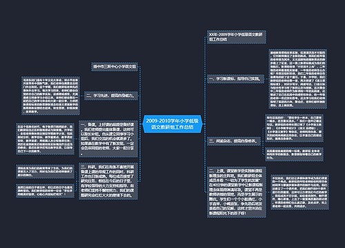 2009-2010学年小学低级语文教研组工作总结