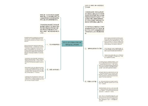 2012-2012学年小学六年级班主任工作总结