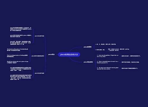 piece的用法总结大全