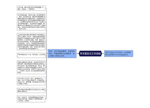 手术室实习工作总结