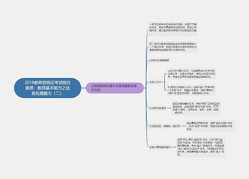 2018教师资格证考试综合素质：教师基本能力之信息处理能力（二）