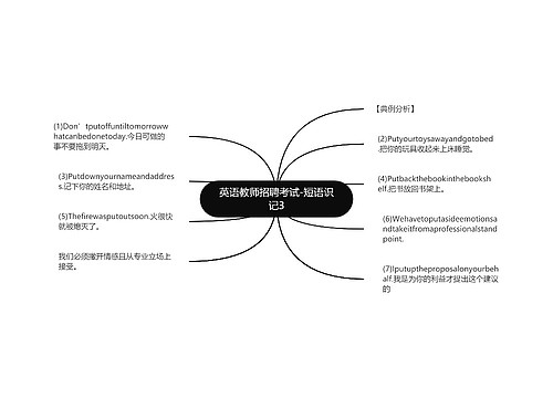 英语教师招聘考试-短语识记3