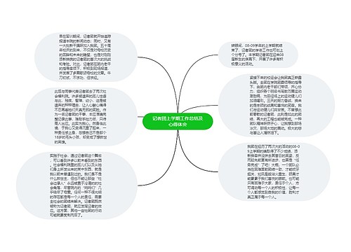 记者团上学期工作总结及心得体会