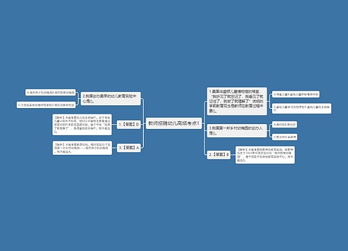 教师招聘幼儿高频考点1