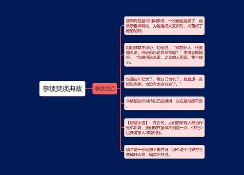 李绩焚须典故