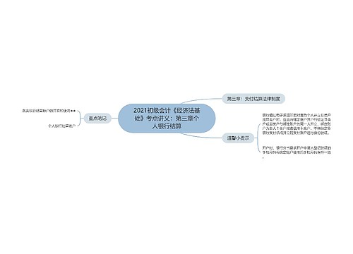 2021初级会计《经济法基础》考点讲义：第三章个人银行结算