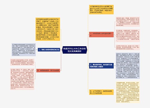 街道2016上半年工作总结范文优秀篇赏析