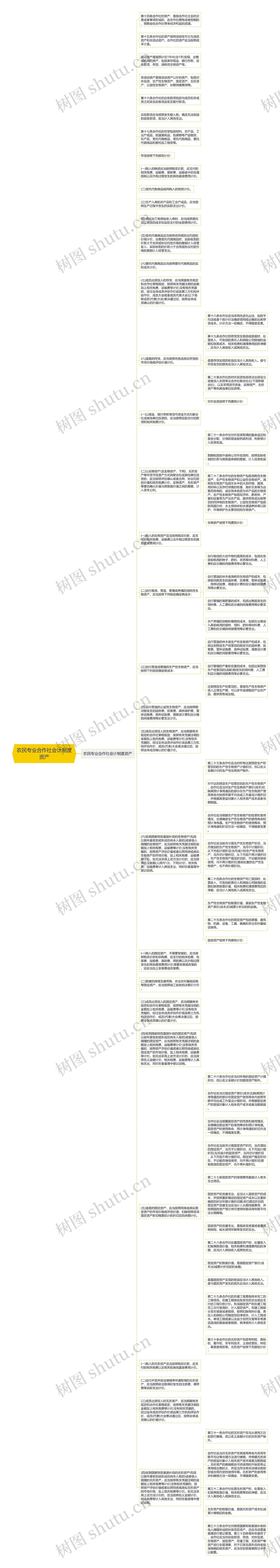 农民专业合作社会计制度资产