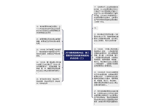 2018教师资格考试：第三章教育目的和教育制度知识点总结（三）