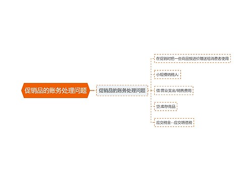 促销品的账务处理问题