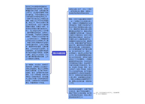 班长年度总结