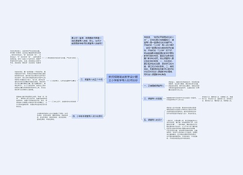 教师招聘笔试教学设计题之小学数学导入如何出彩