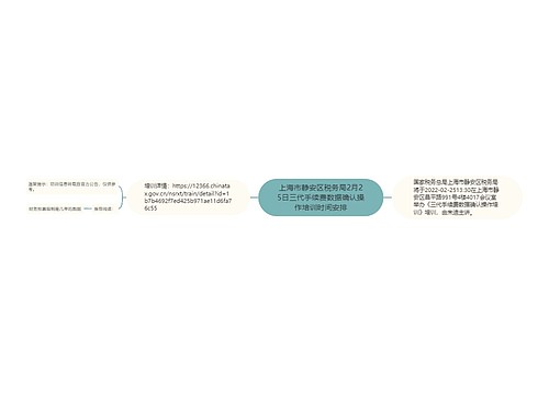 上海市静安区税务局2月25日三代手续费数据确认操作培训时间安排