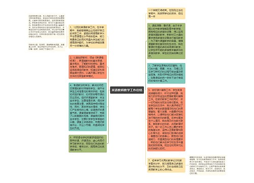 英语教师教学工作总结