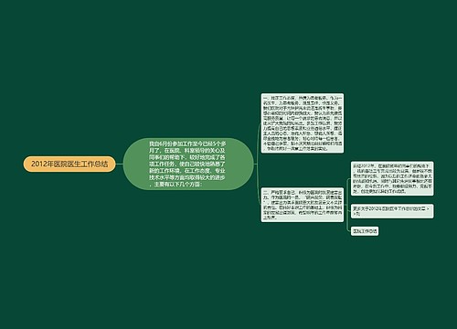 2012年医院医生工作总结