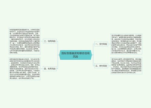 国际贸易融资有哪些信用风险