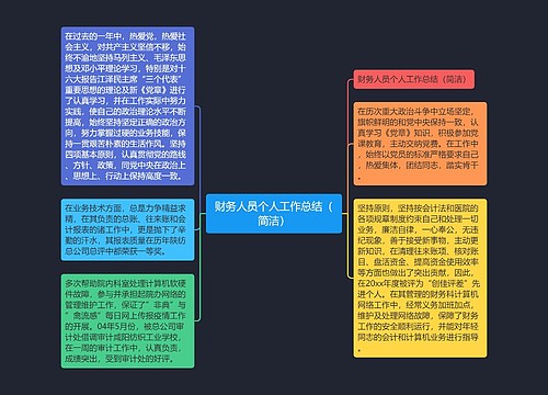 财务人员个人工作总结（简洁）