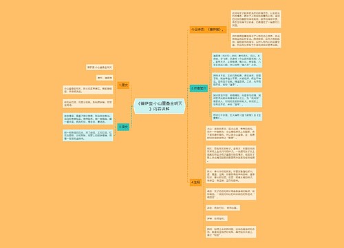 《菩萨蛮·小山重叠金明灭》内容讲解