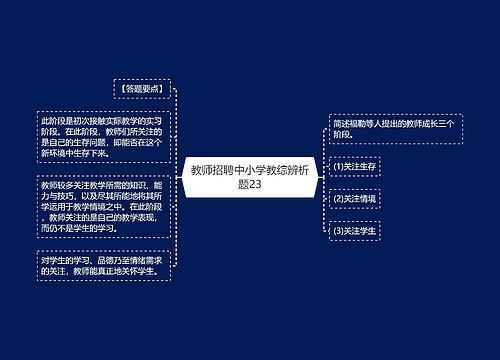 教师招聘中小学教综辨析题23