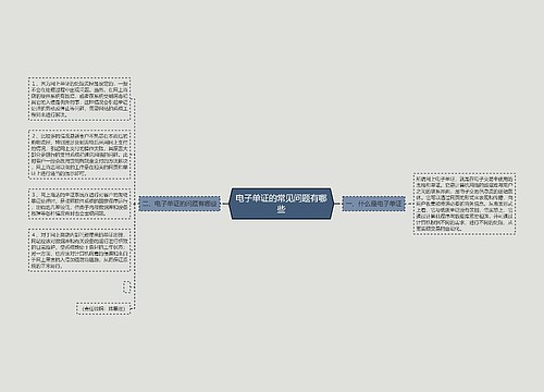 电子单证的常见问题有哪些