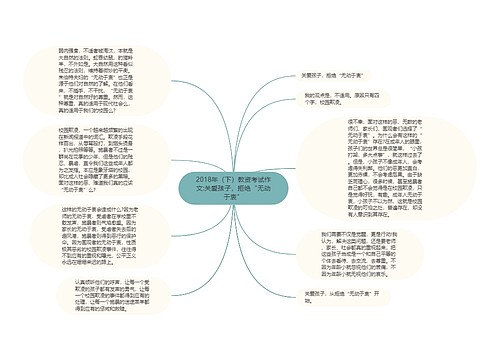 2018年（下）教资考试作文:关爱孩子，拒绝“无动于衷”