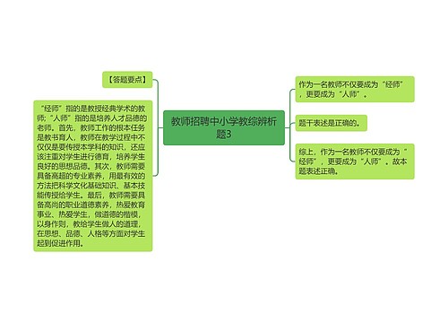 教师招聘中小学教综辨析题3