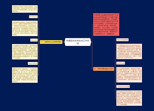 年度团总支学生会工作总结