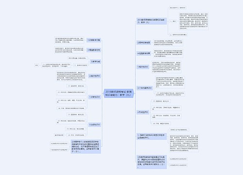 2018教师资格考试-教育知识与能力：教学（九）
