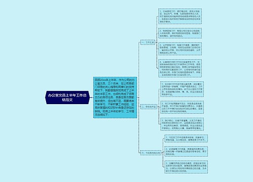 办公室文员上半年工作总结范文