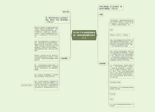 2018年下半年教师资格考试：结构化面试题目应对（二）