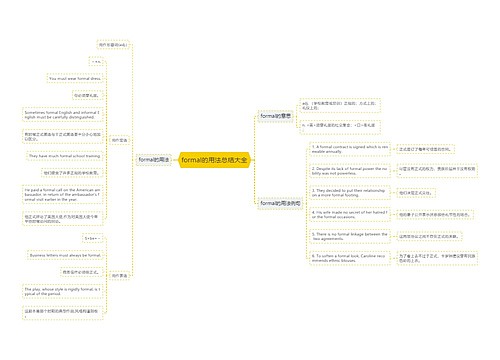 formal的用法总结大全