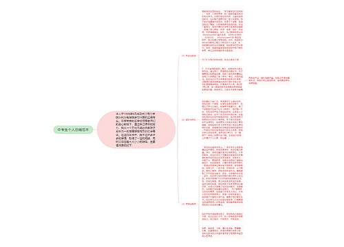 中专生个人总结范本