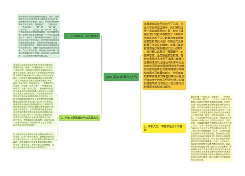 学年度体育课改总结