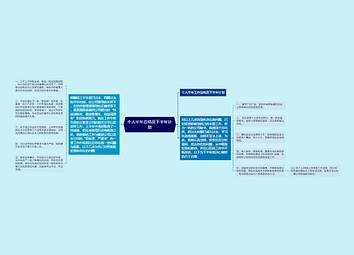 个人半年总结及下半年计划