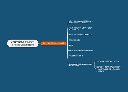 2021中级会计《会计实务》考试复习重点(第五章)