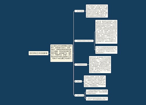 农机学校工作总结参考