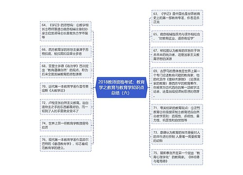 2018教师资格考试：教育学之教育与教育学知识点总结（六）