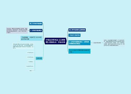中级经济师考试《工商管理》高频考点：目标市场