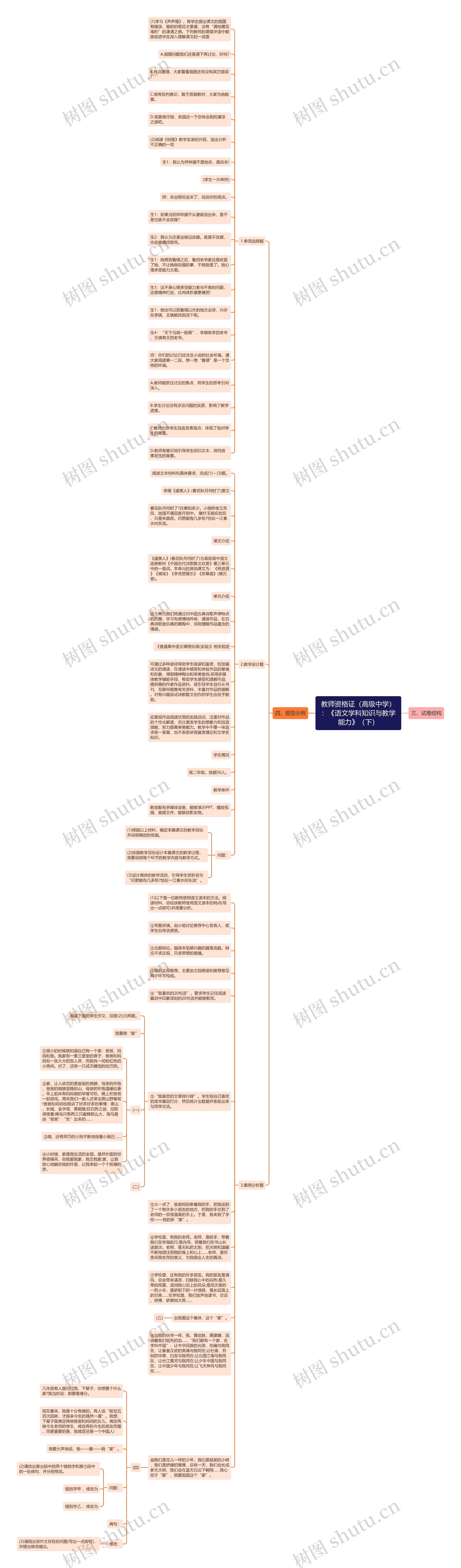 教师资格证（高级中学）：《语文学科知识与教学能力》（下）