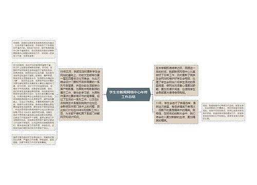 学生会新闻网络中心年终工作总结