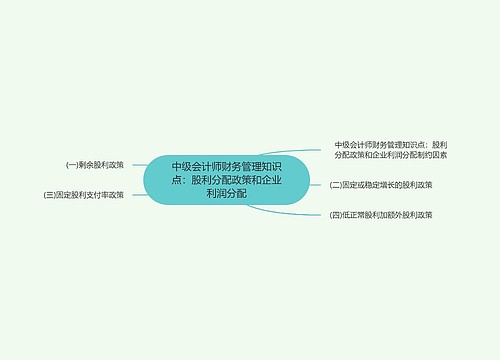 中级会计师财务管理知识点：股利分配政策和企业利润分配