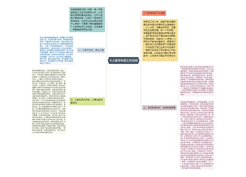 个人教学科研工作总结