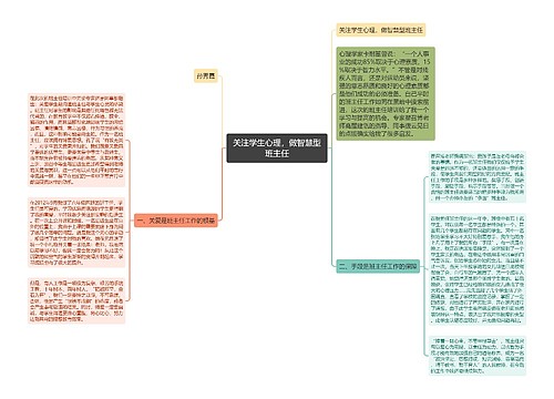 关注学生心理，做智慧型班主任