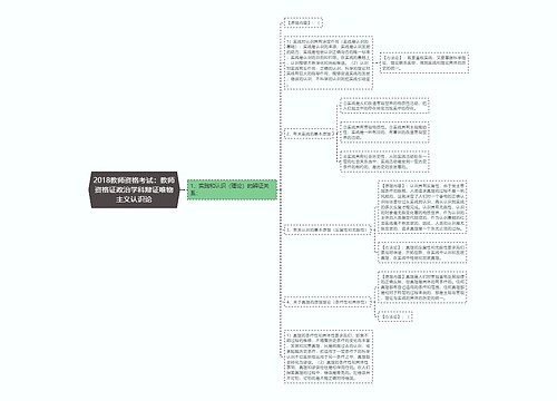 2018教师资格考试：教师资格证政治学科辩证唯物主义认识论