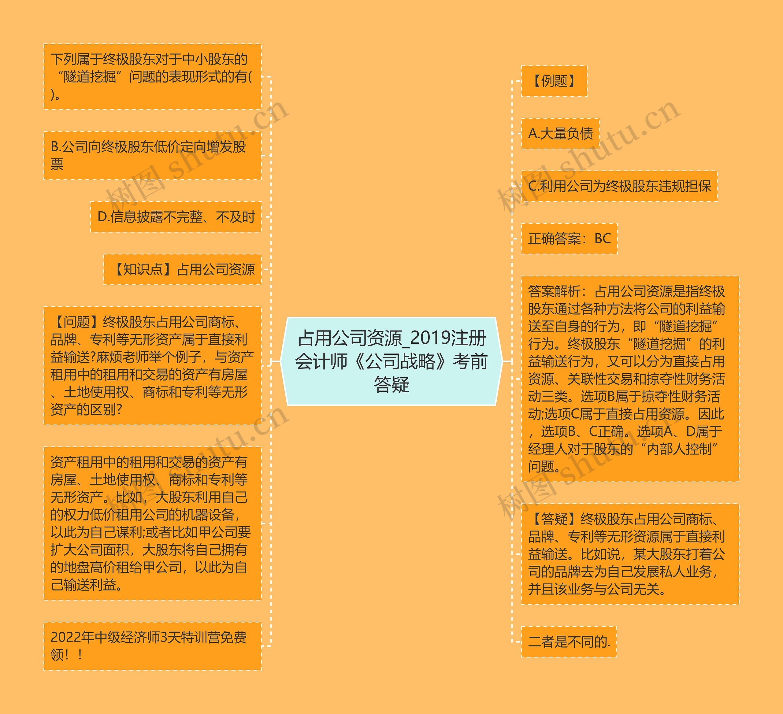 占用公司资源_2019注册会计师《公司战略》考前答疑