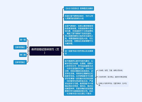 教师资格证答辩技巧（三）