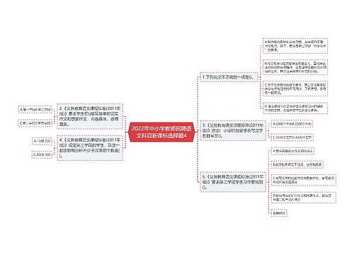 2022年中小学教师招聘语文科目新课标选择题4