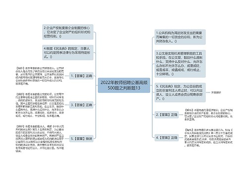 2022年教师招聘公基高频500题之判断题13